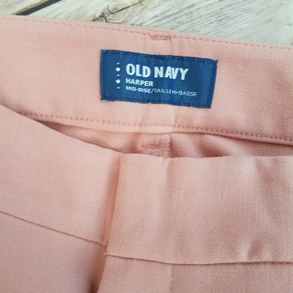 Old Navy Harper Mid Rise Blush or Paper Roses - Picture 4 of 4